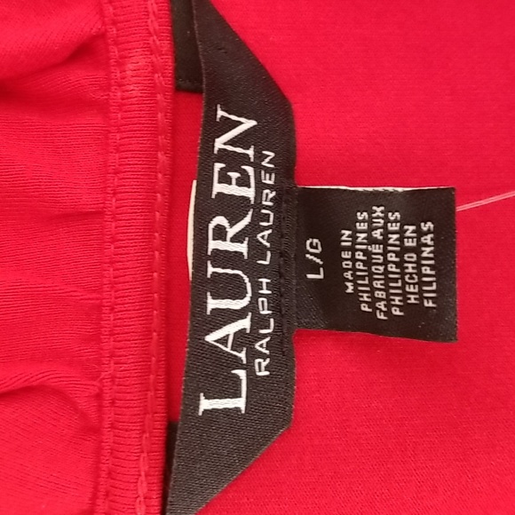 Ralph Lauren red sleeveless blouse size Large new with tags - Picture 5 of 6